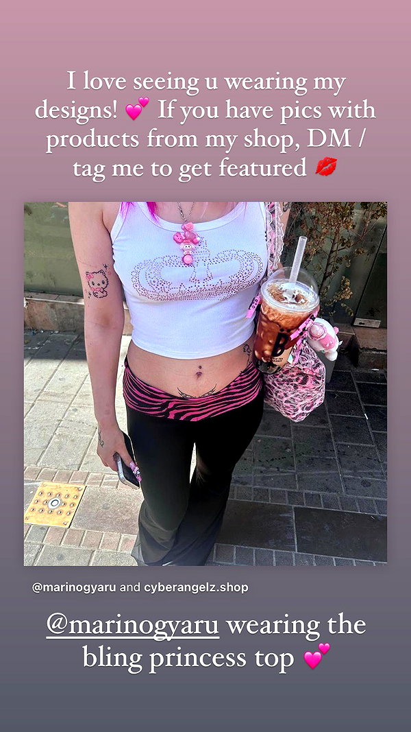 Archived image from @cyberangelz.shop on Instagram