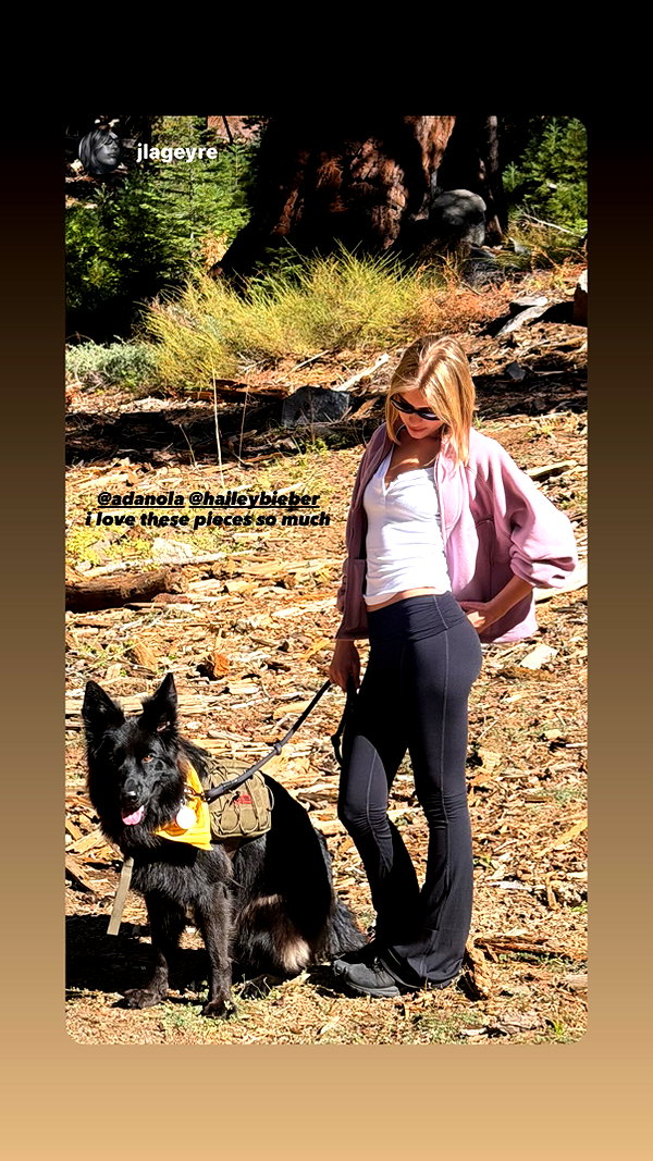 Archived image from @haileybieber on Instagram