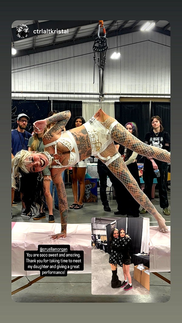 Archived image from @cruellamorgan on Instagram