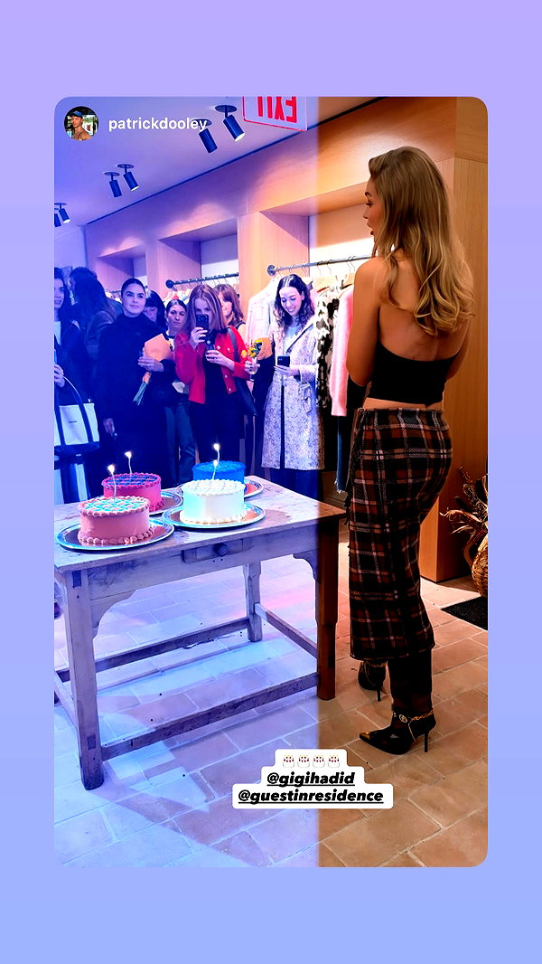 Archived image from @gigihadid on Instagram