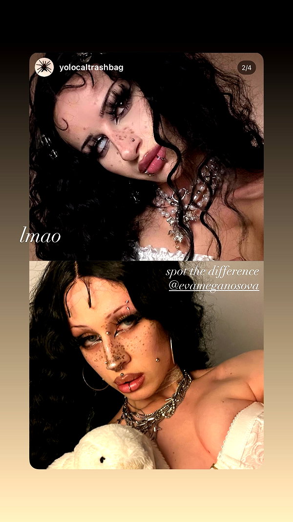 Archived image from @evameganosova on Instagram
