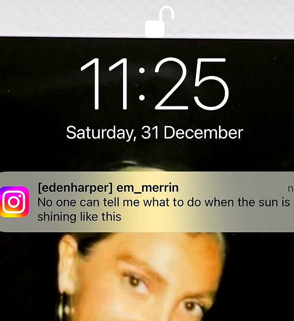 Archived image from @edenharper on Instagram
