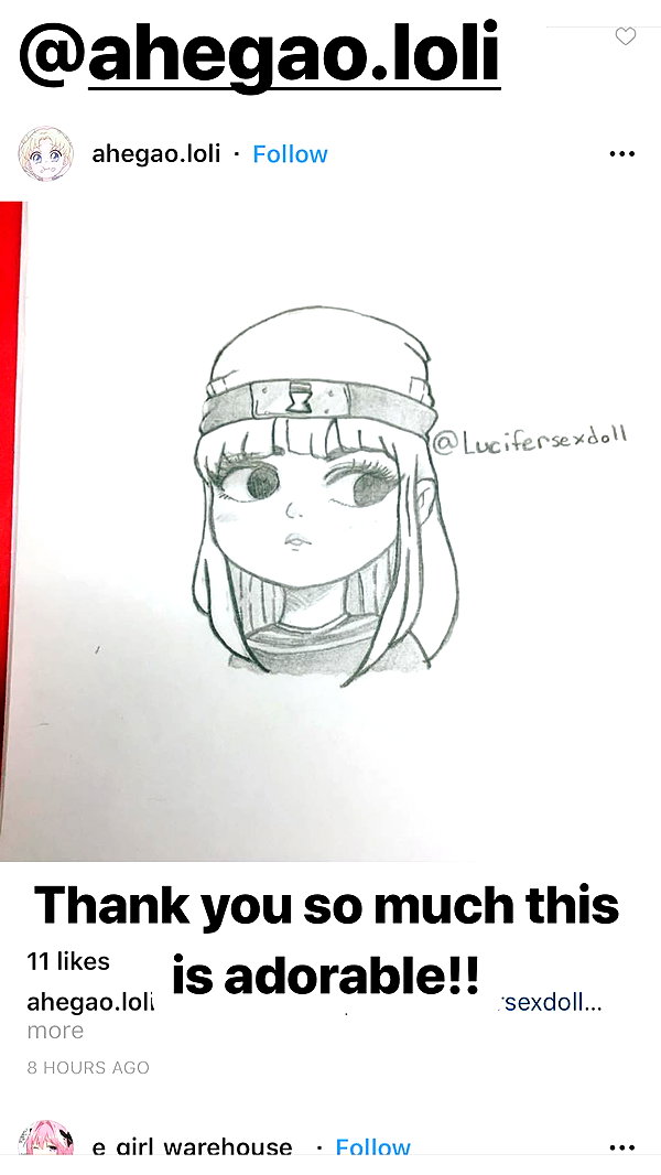 Archived image from @lilmochidoll on Instagram