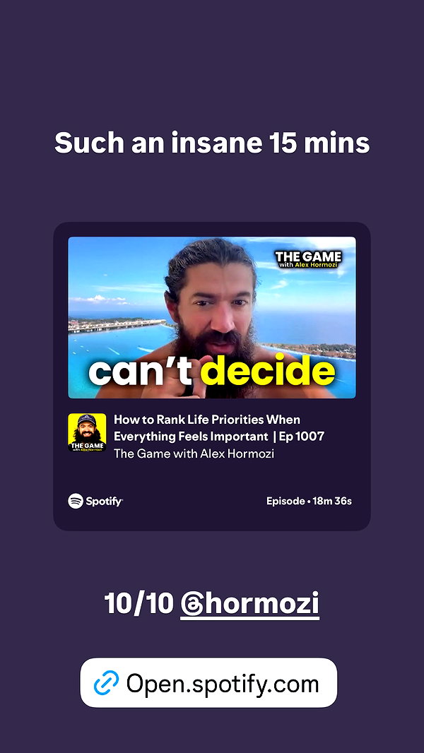 Archived image from @hormozi on Instagram