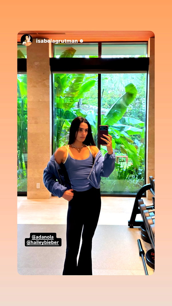 Archived image from @haileybieber on Instagram