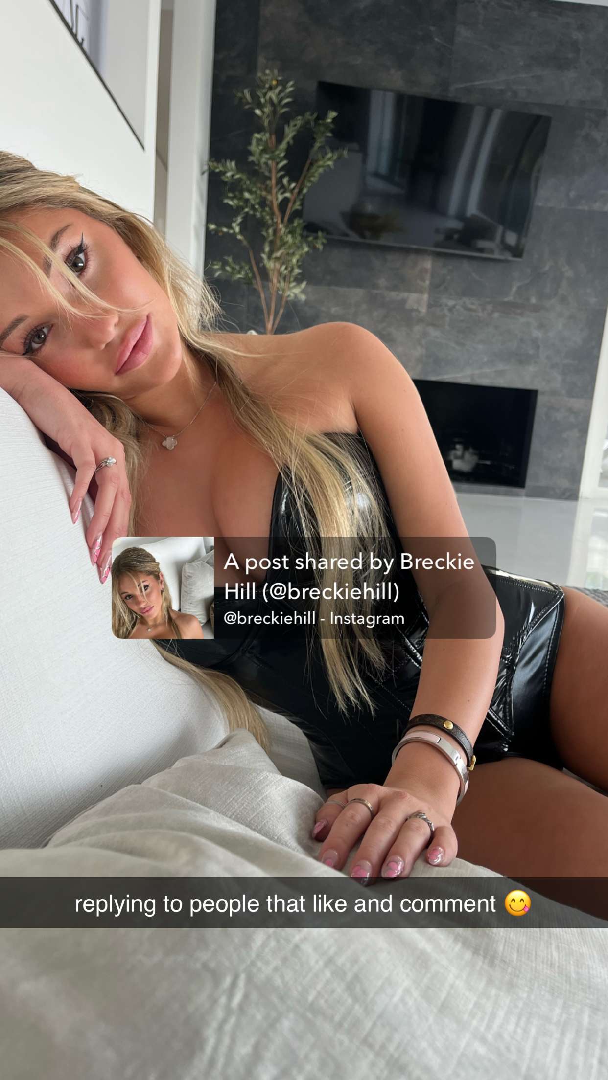 breckiehill snapchat image archive image