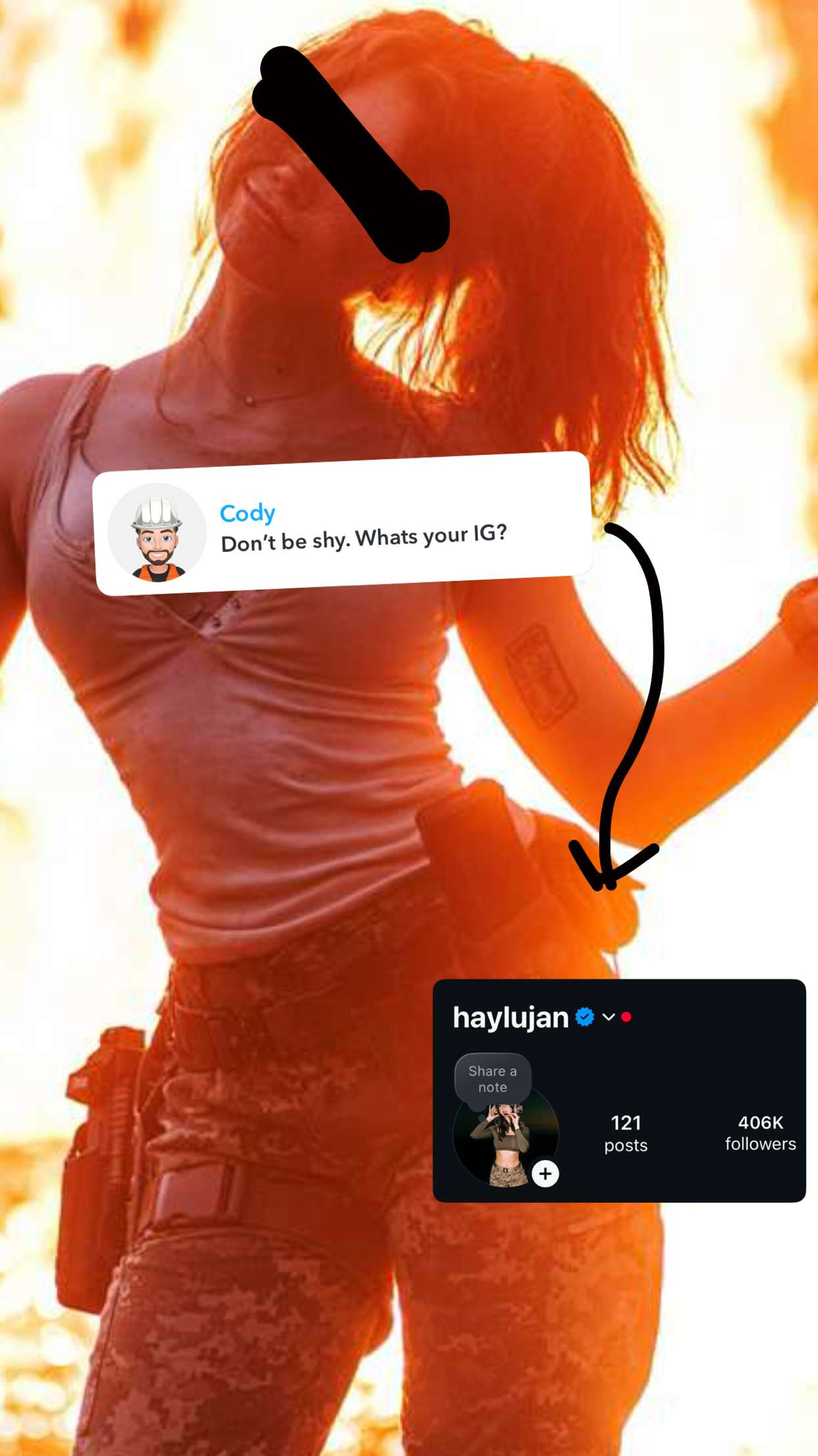 realhaylujan snapchat image archive image