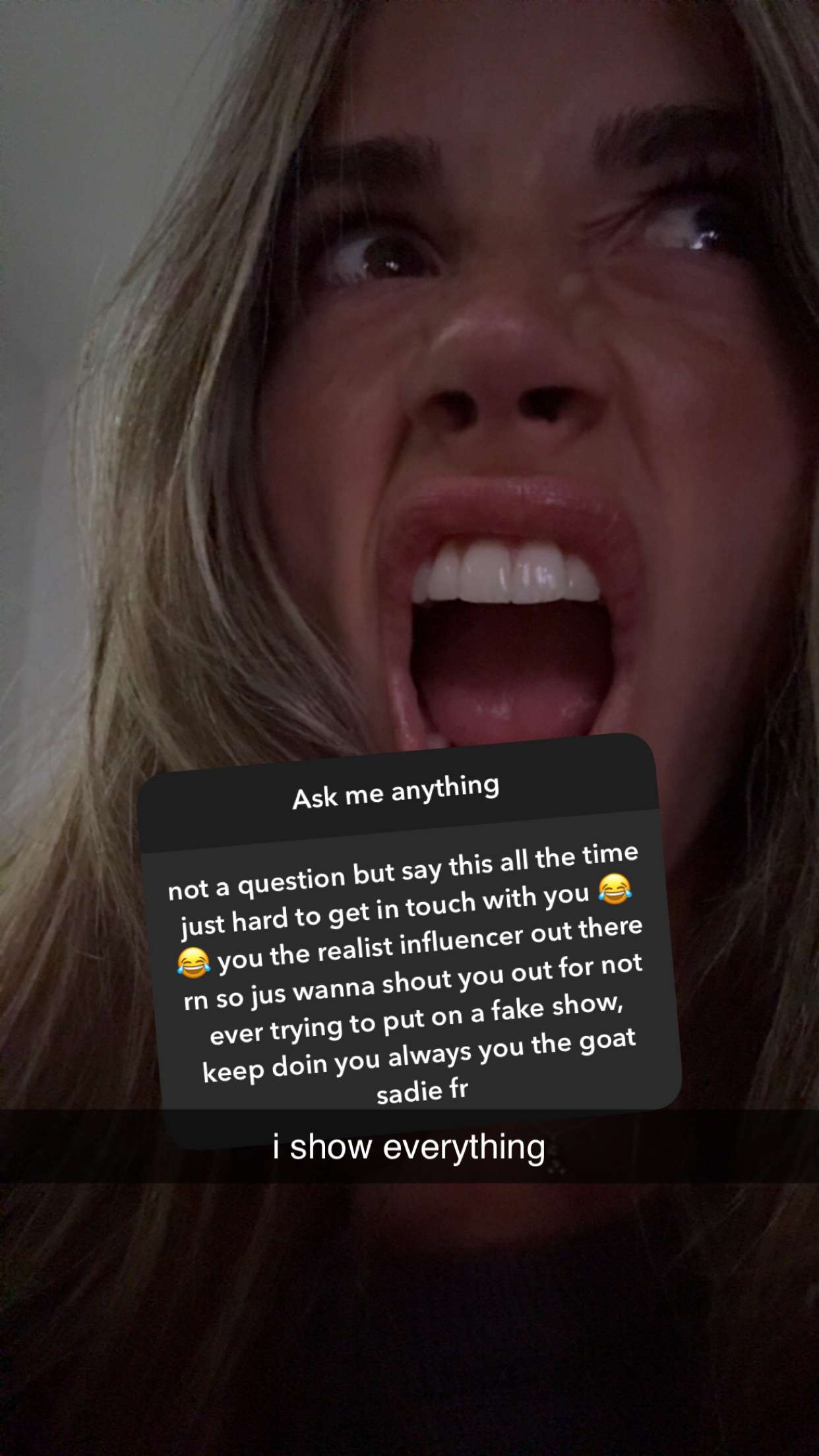 sadie.mckenna snapchat image archive image