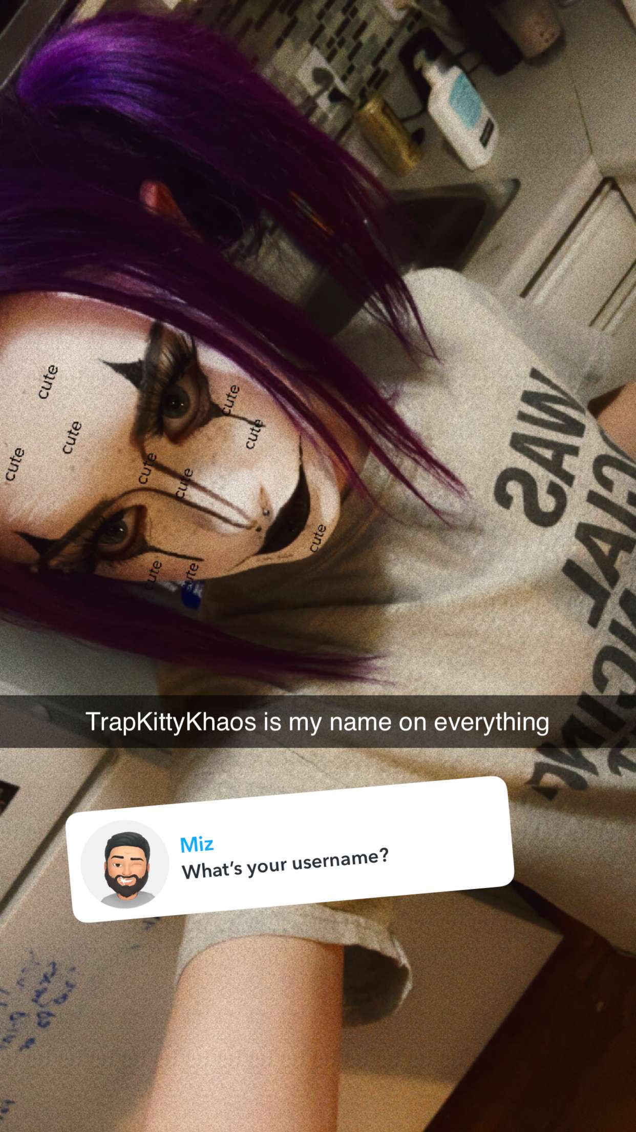 trappkittykhaos snapchat image archive image